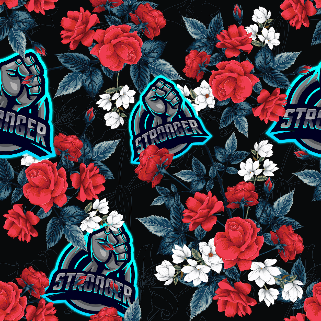 Stronger Floral Towel