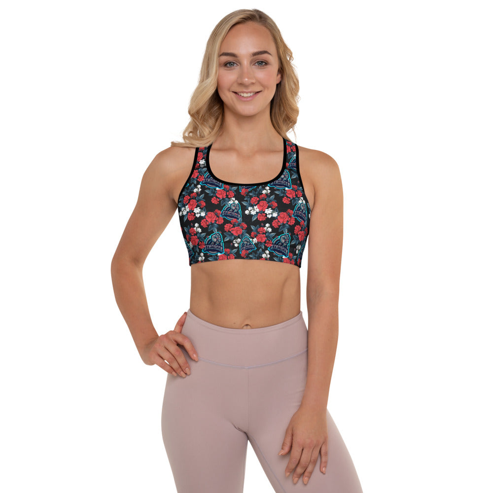 Stronger Floral Padded Sports Bra
