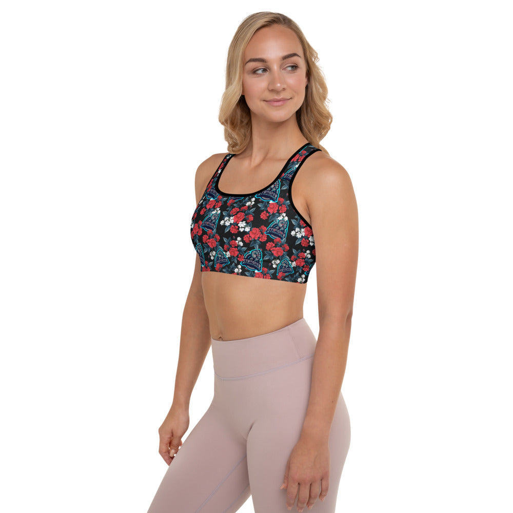 Stronger Floral Padded Sports Bra