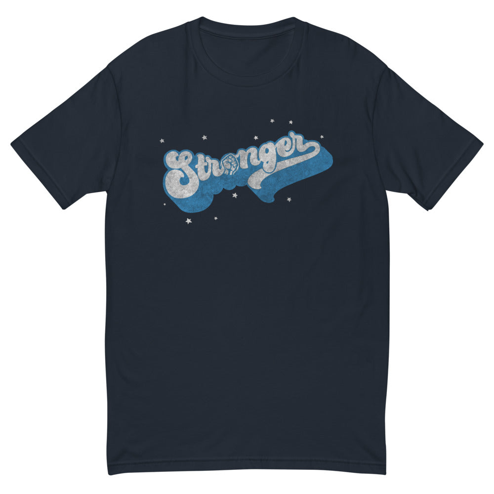 Retro Blue (Fitted) Short Sleeve T-shirt