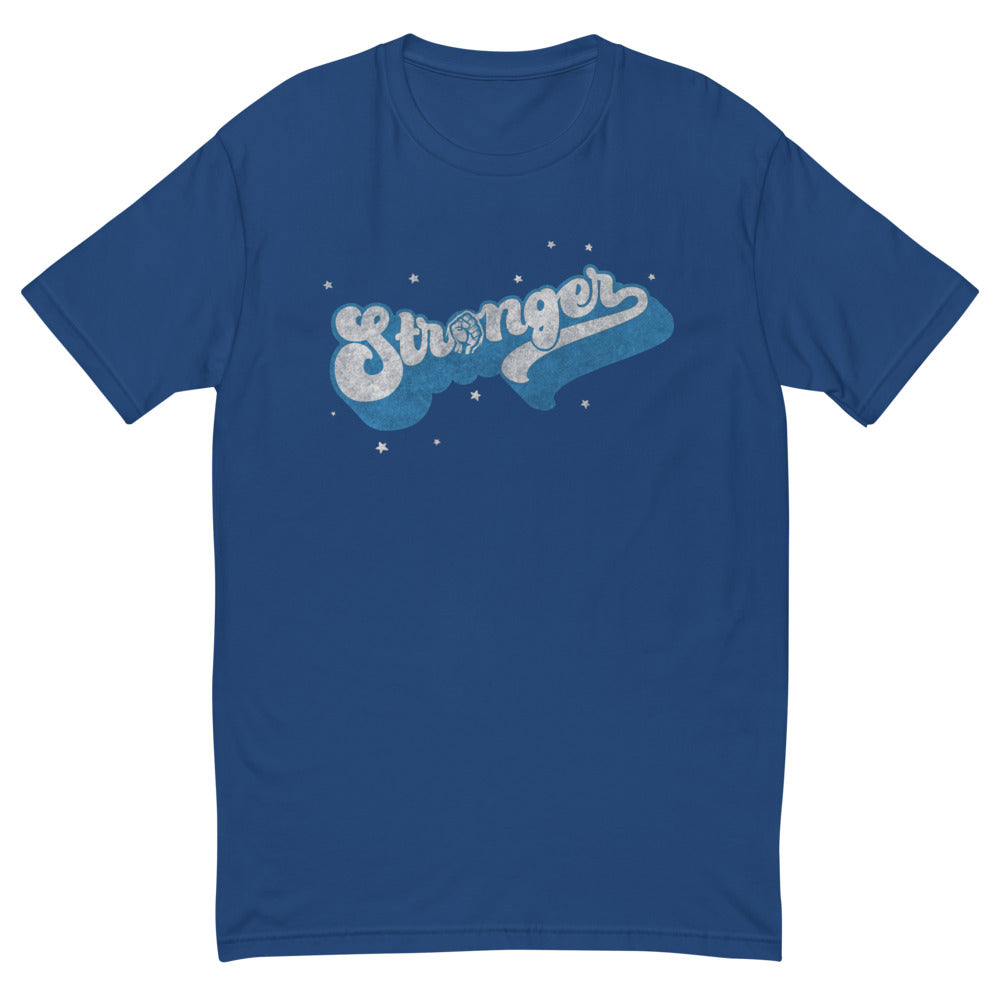 Retro Blue (Fitted) Short Sleeve T-shirt
