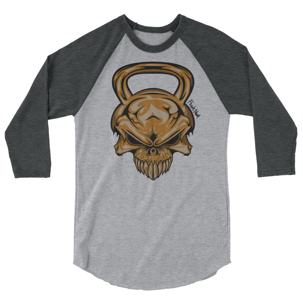 Kettle Skull 3/4 sleeve raglan shirt