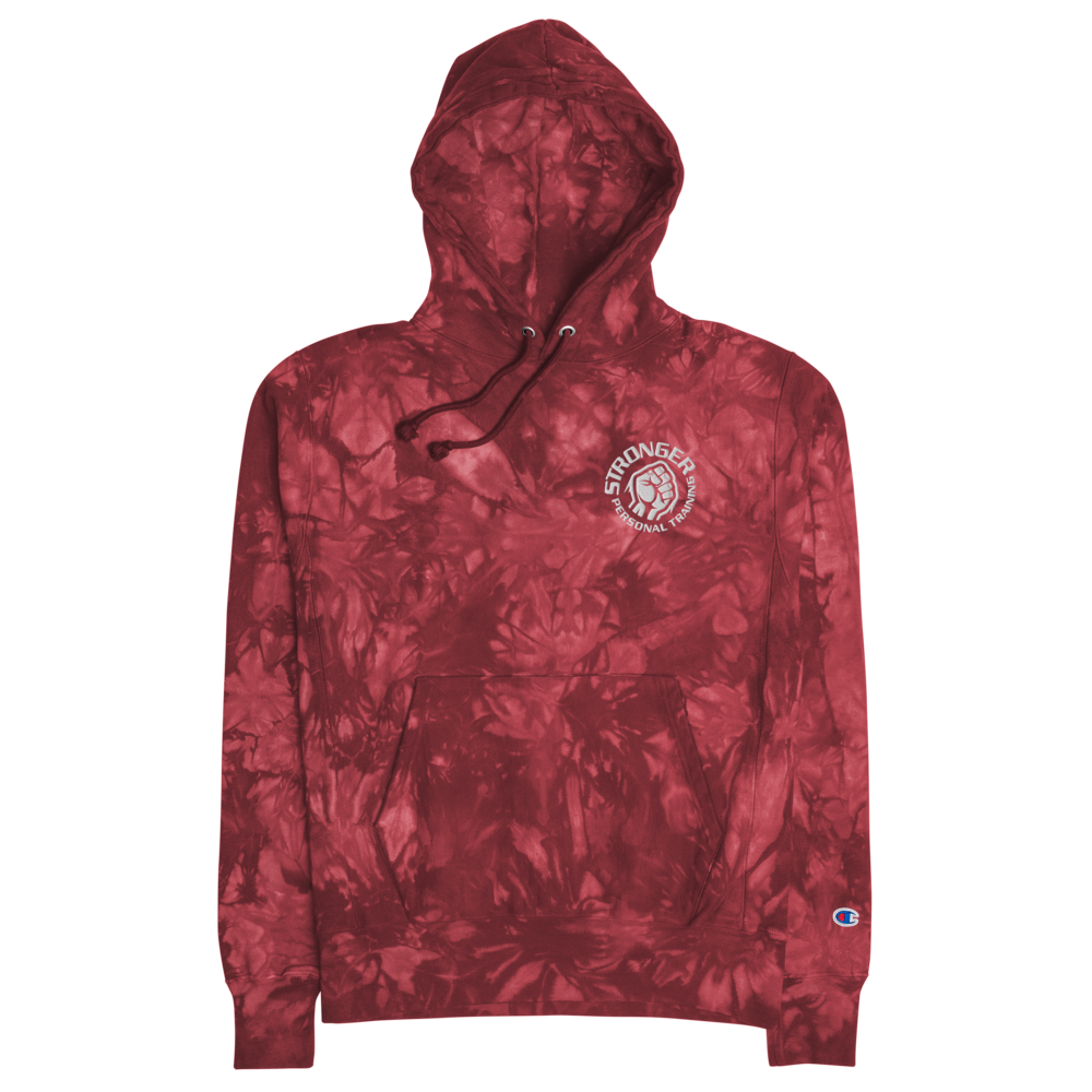 Stronger Unisex Champion tie-dye hoodie
