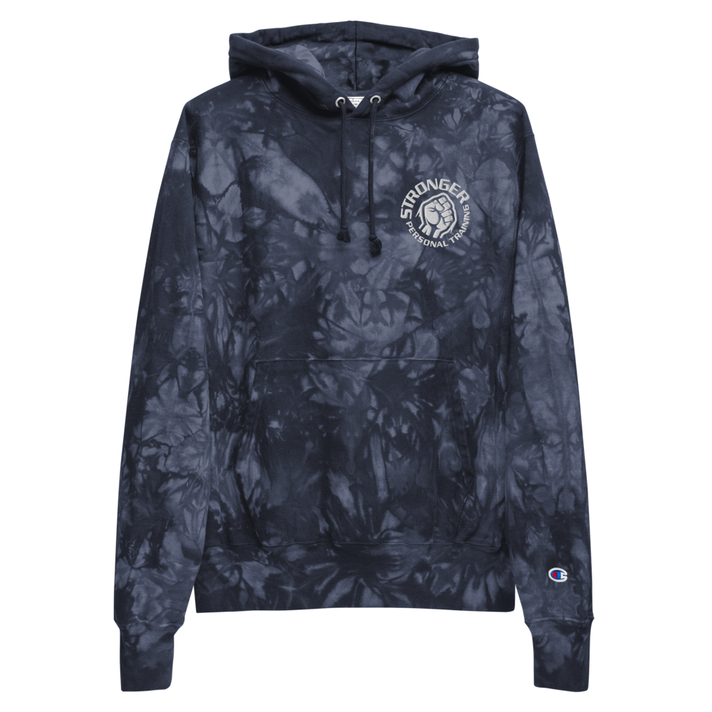 Stronger Unisex Champion tie-dye hoodie