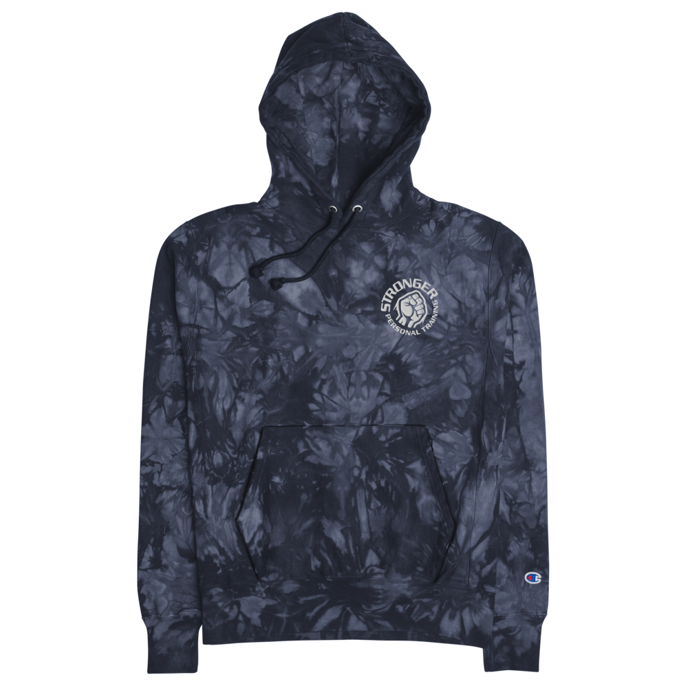 Stronger Unisex Champion tie-dye hoodie