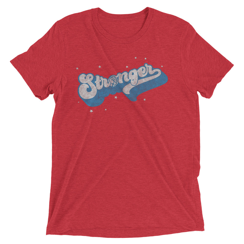 Retro Blue Star (fitted) Short sleeve t-shirt