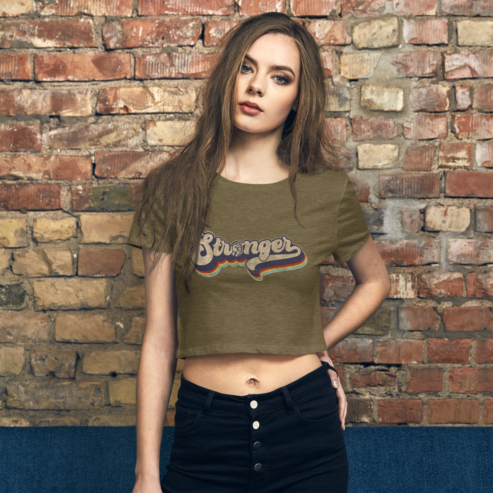 The "Retro Rainbow" Women’s Crop Tee