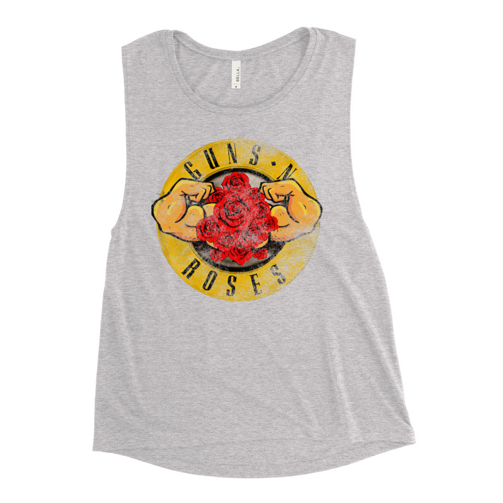 Ladies MUSCLE N ROSES’ Muscle Tank