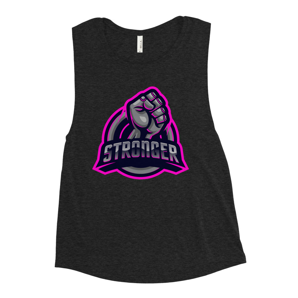 Ladies’ PINK TRON Muscle Tank
