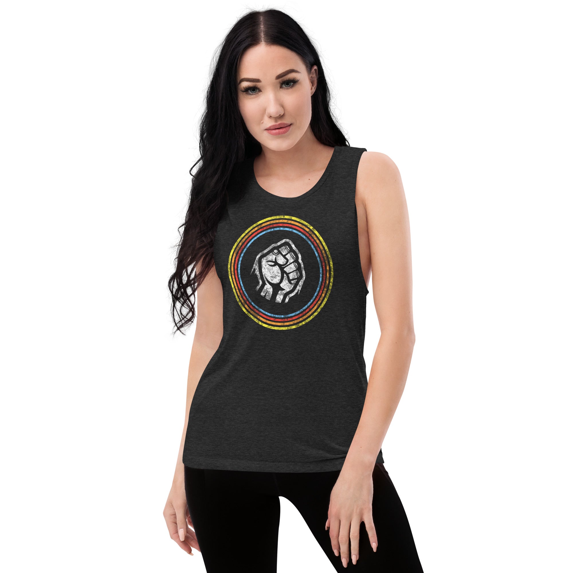 Retro Rings Ladies’ Muscle Tank