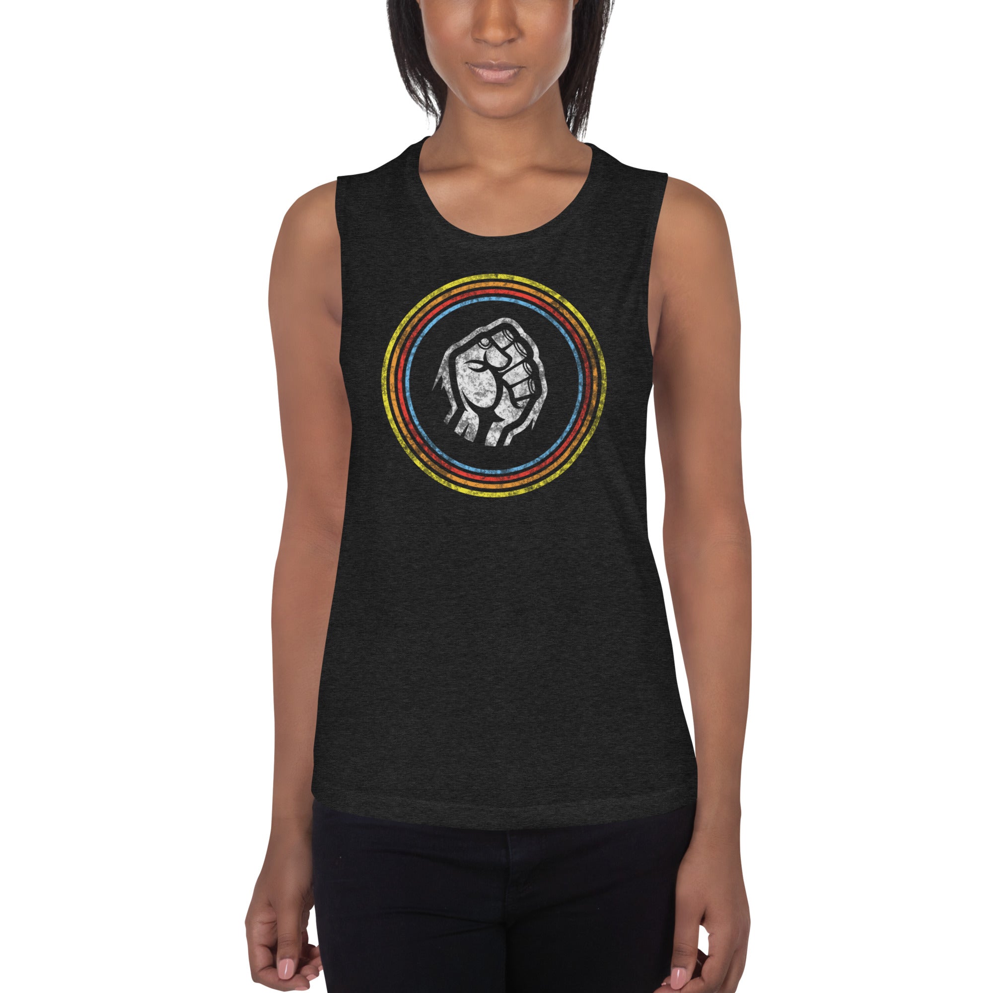 Retro Rings Ladies’ Muscle Tank
