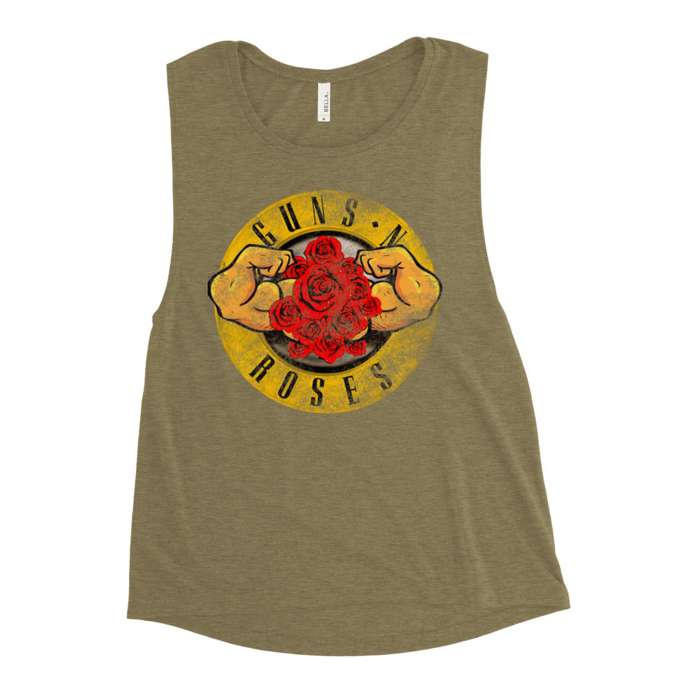 Ladies MUSCLE N ROSES’ Muscle Tank