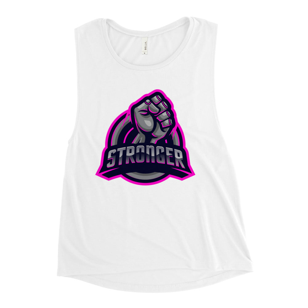 Ladies’ PINK TRON Muscle Tank