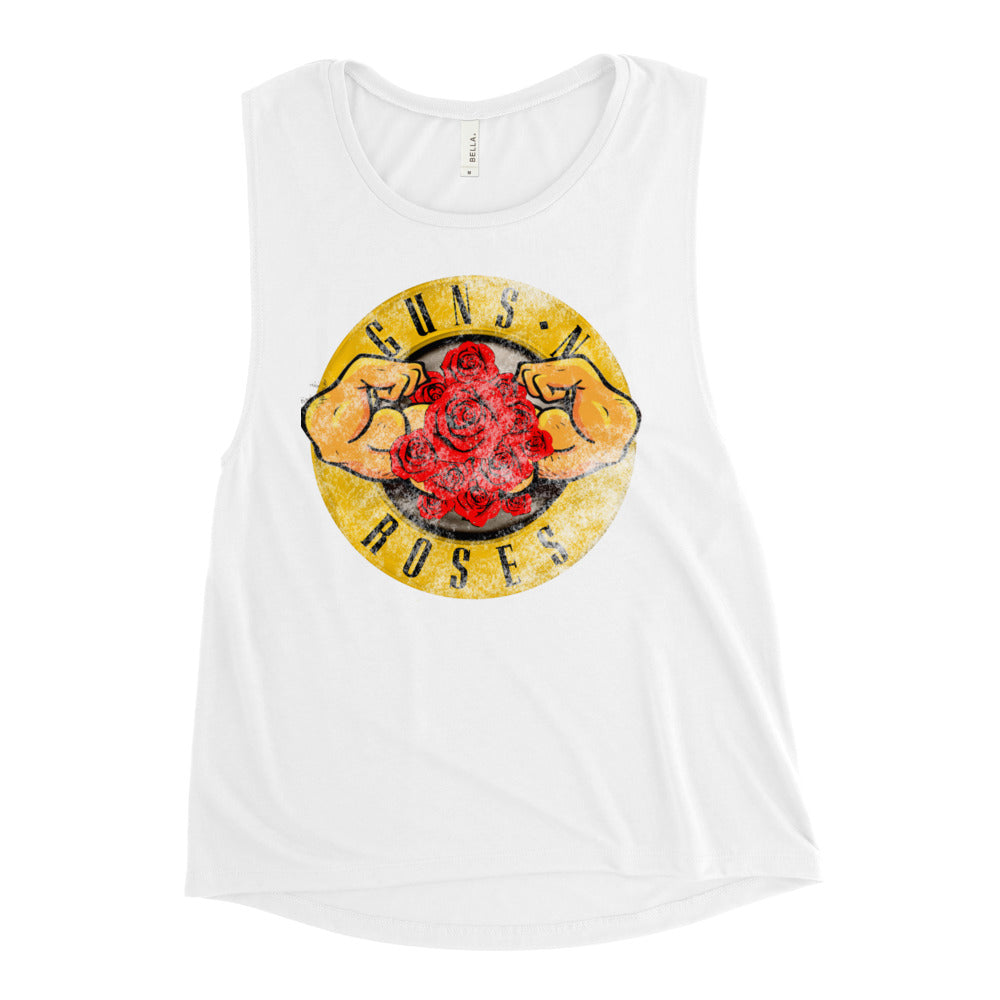 Ladies MUSCLE N ROSES’ Muscle Tank