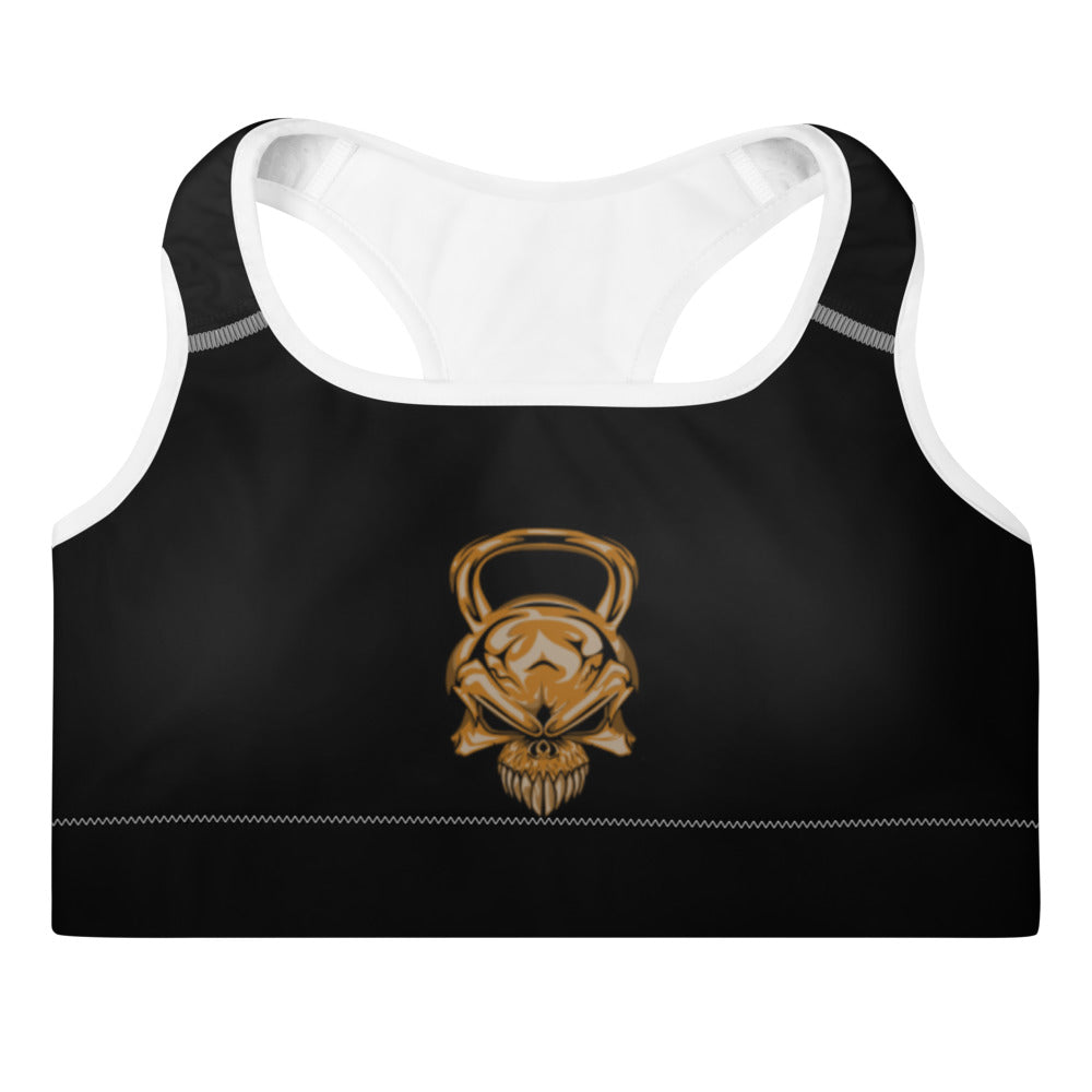 KETTLE SKULL Padded Sports Bra