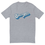 Retro Blue (Fitted) Short Sleeve T-shirt