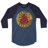 3/4 sleeve MUSCLES N ROSES raglan shirt