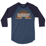 "That 70s Gym" 3/4 sleeve raglan shirt