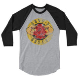 3/4 sleeve MUSCLES N ROSES raglan shirt