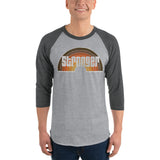 "That 70s Gym" 3/4 sleeve raglan shirt