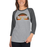 "That 70s Gym" 3/4 sleeve raglan shirt