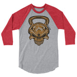 Kettle Skull 3/4 sleeve raglan shirt