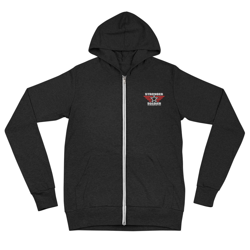 "Stars & Wings" Unisex zip hoodie