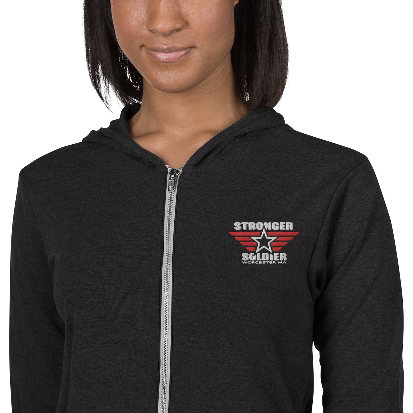 "Stars & Wings" Unisex zip hoodie