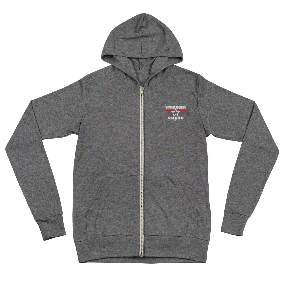"Stars & Wings" Unisex zip hoodie