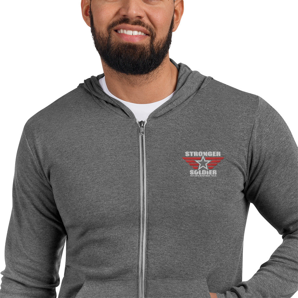 "Stars & Wings" Unisex zip hoodie