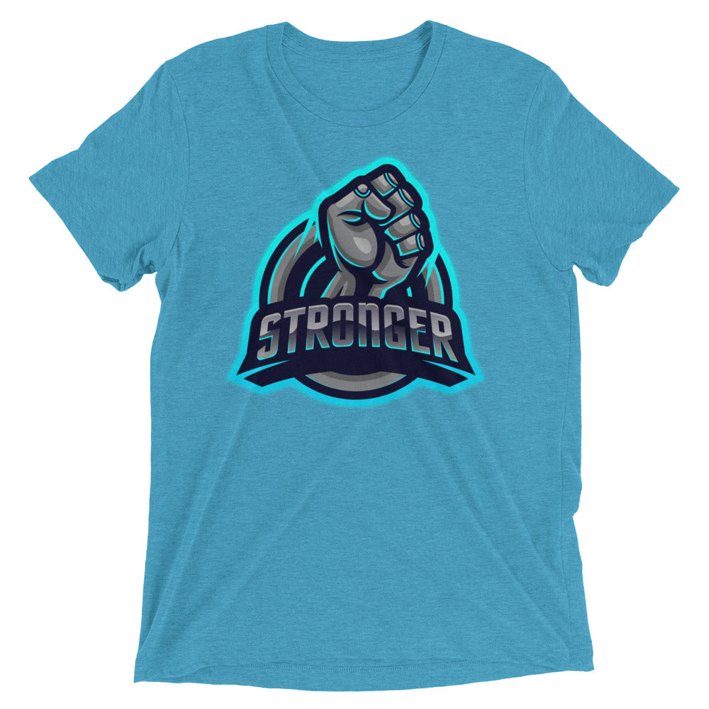 The Blue TRON (fitted) Short sleeve t-shirt