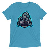 The Blue TRON (fitted) Short sleeve t-shirt
