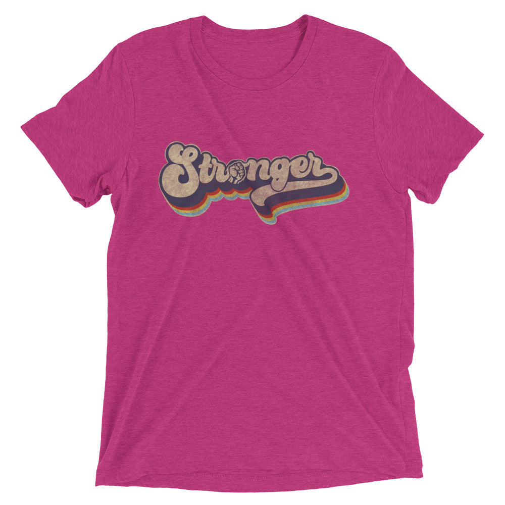 Retro Rainbow 2 (fitted) Short sleeve t-shirt