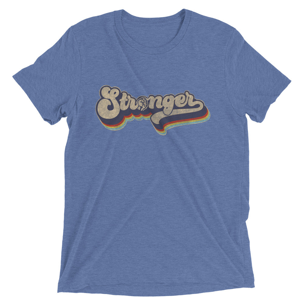 Retro Rainbow 2 (fitted) Short sleeve t-shirt