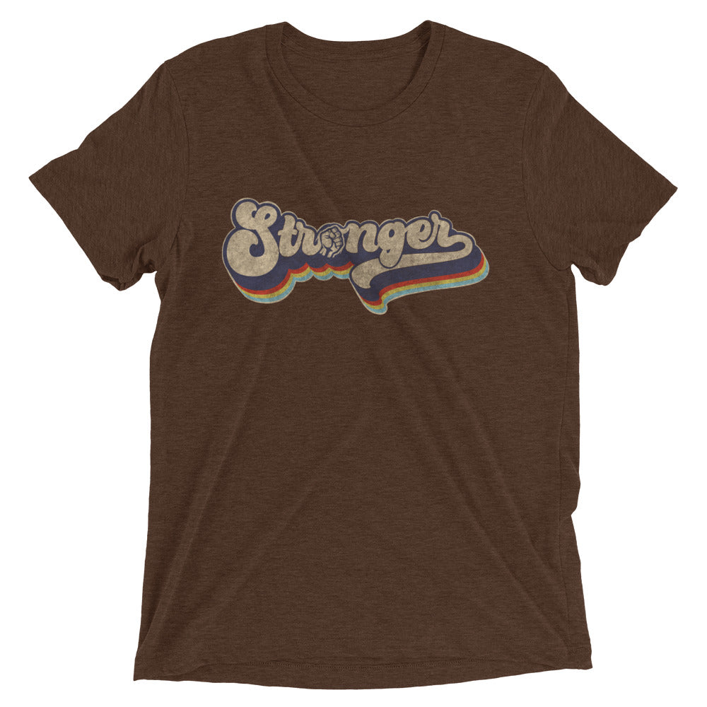 Retro Rainbow 2 (fitted) Short sleeve t-shirt