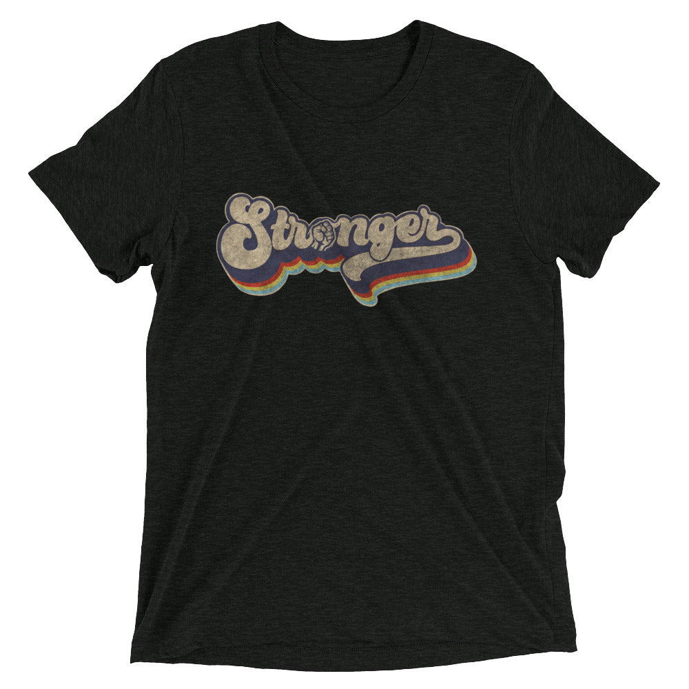 Retro Rainbow 2 (fitted) Short sleeve t-shirt