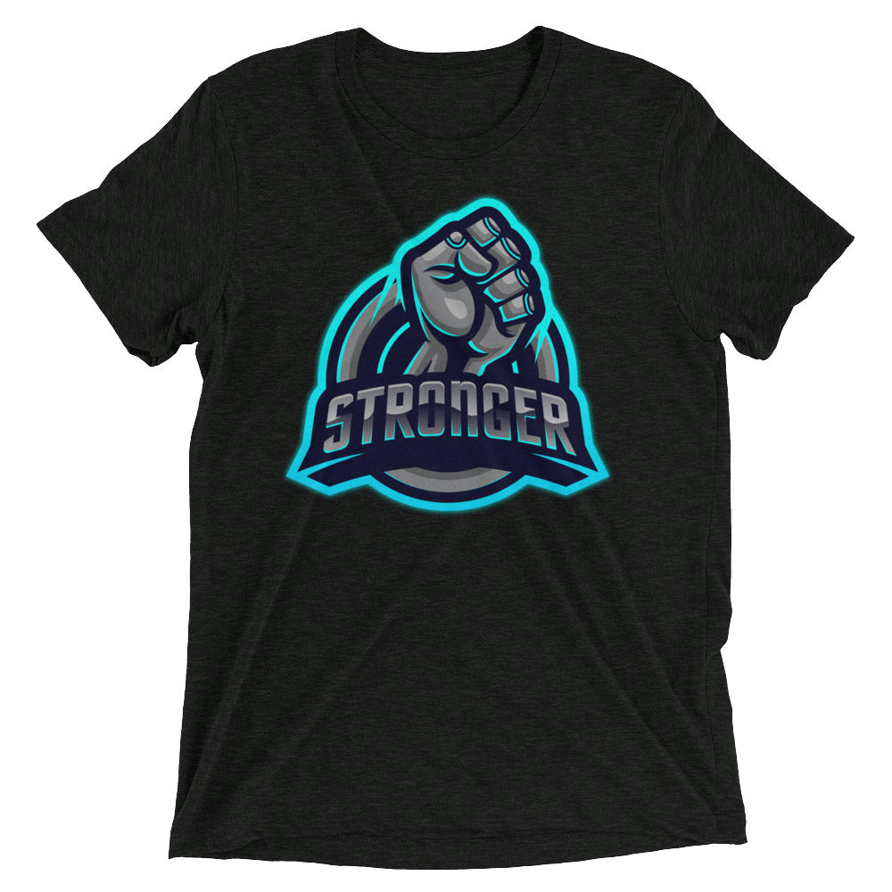 The Blue TRON (fitted) Short sleeve t-shirt