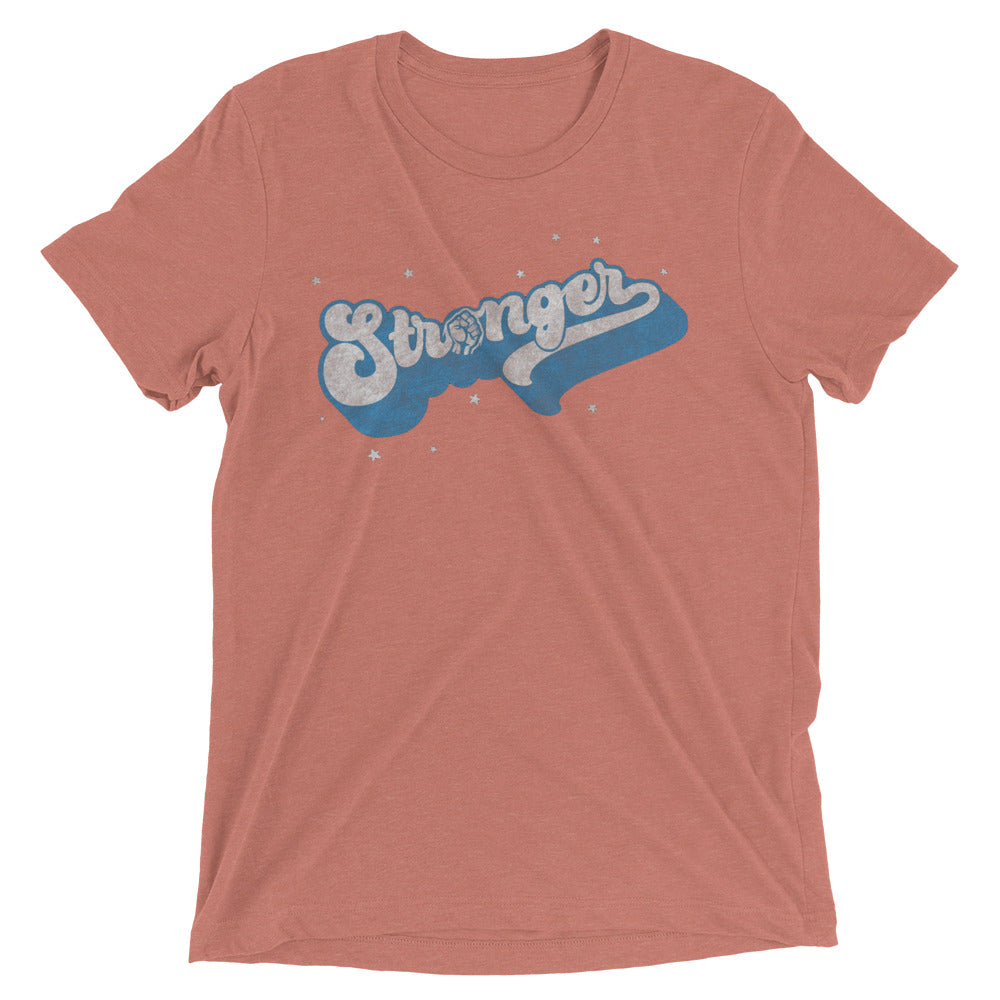 Retro Blue Star (fitted) Short sleeve t-shirt