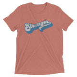 Retro Blue Star (fitted) Short sleeve t-shirt