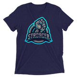 The Blue TRON (fitted) Short sleeve t-shirt