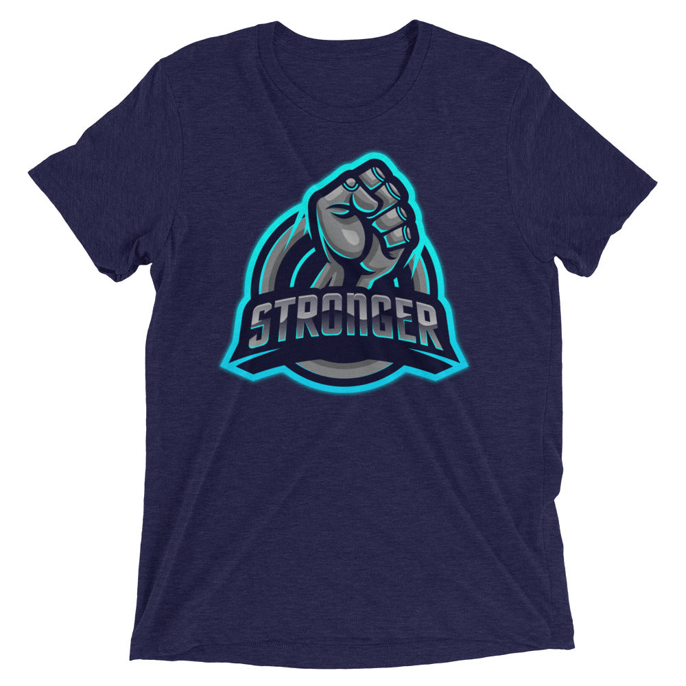 The Blue TRON (fitted) Short sleeve t-shirt