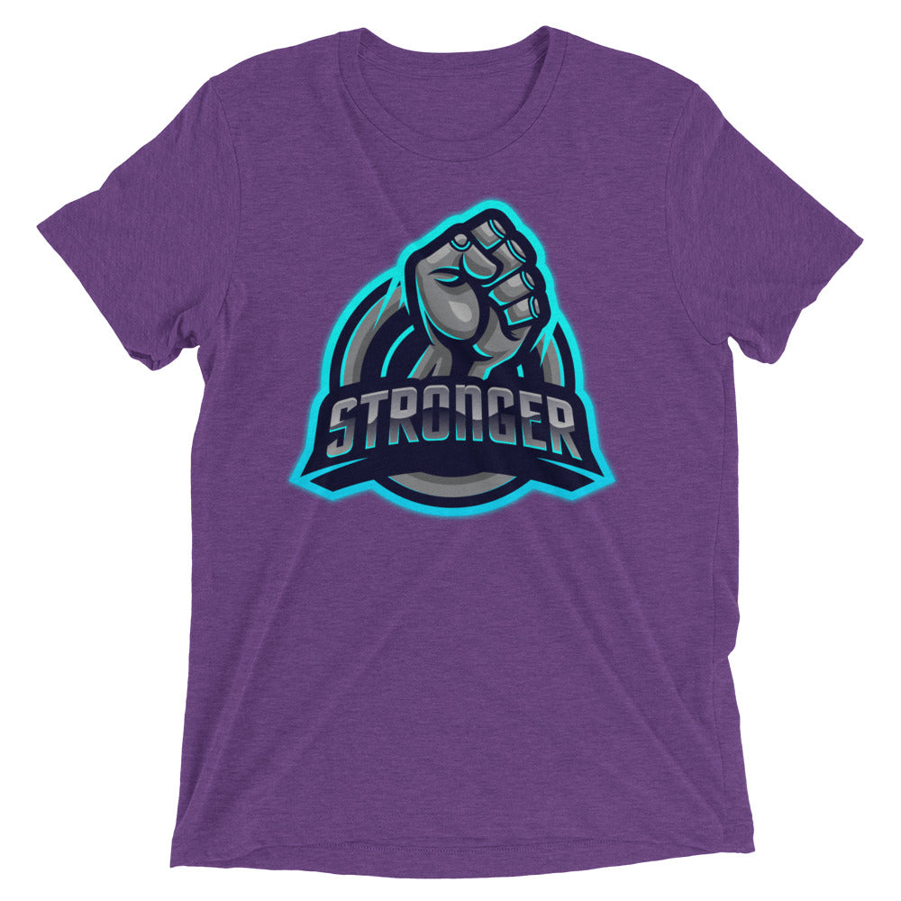 The Blue TRON (fitted) Short sleeve t-shirt