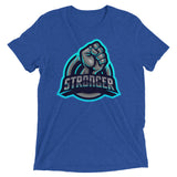 The Blue TRON (fitted) Short sleeve t-shirt