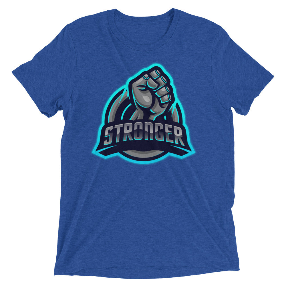 The Blue TRON (fitted) Short sleeve t-shirt