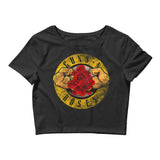 Women’s MUSCLES N ROSES Crop Tee