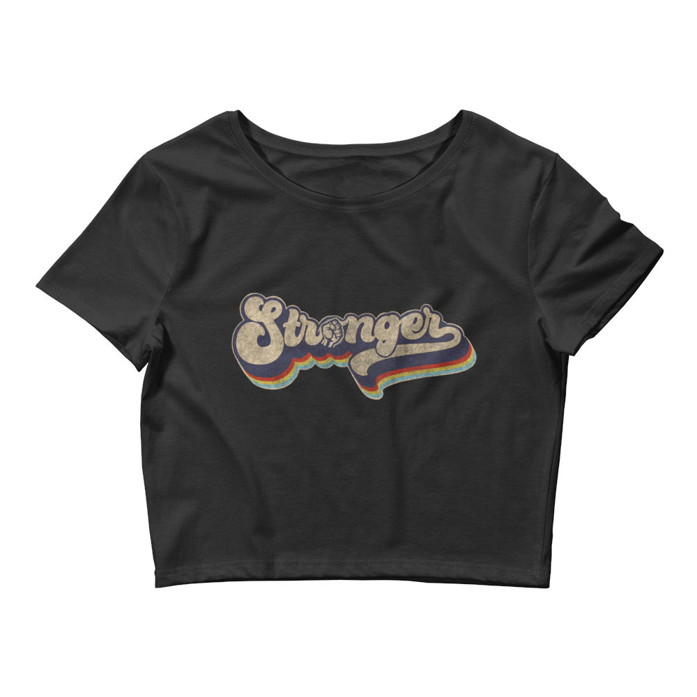 The "Retro Rainbow" Women’s Crop Tee