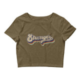 The "Retro Rainbow" Women’s Crop Tee