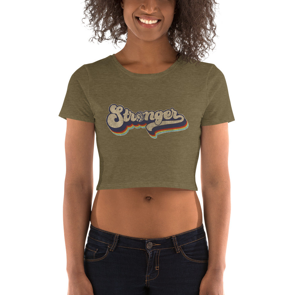 The "Retro Rainbow" Women’s Crop Tee