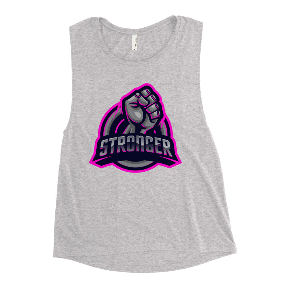 Ladies’ PINK TRON Muscle Tank