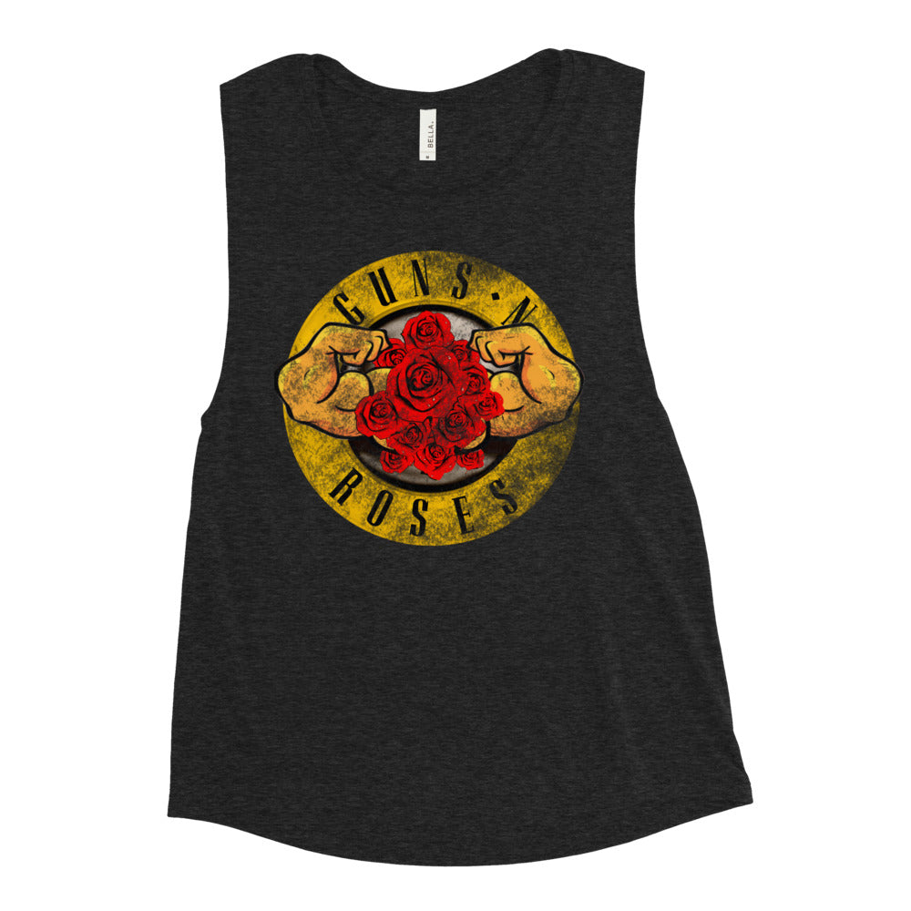 Ladies MUSCLE N ROSES’ Muscle Tank